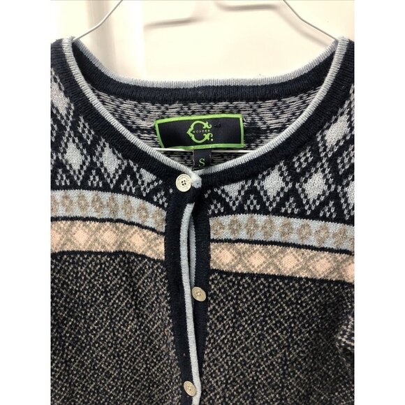 C Wonder Size Small Cardigan Sweater Attic Colors - Buttons - Picture 2 of 5